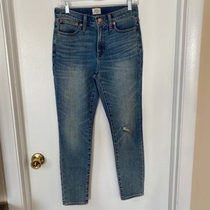 10” High Rise Toothpick Jeans | J. Crew